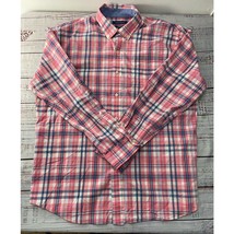 Crown &amp; Ivy Button Up Shirt Mens XL Plaid Classic Fit Long Sleeve Collared  - £7.58 GBP