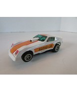 Matchbox HO Slot Car Catch me Monza White with Orange stripe Hong Kong H3 - $25.65