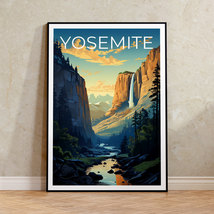 Yosemite Travel Poster, California Wall Art, California Print, Yosemite Poster,  - £14.38 GBP+