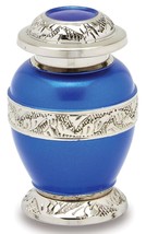 Berkshire Blue 3 Cubic Inches Small/Keepsake Funeral Cremation Urn for Ashes - £55.94 GBP