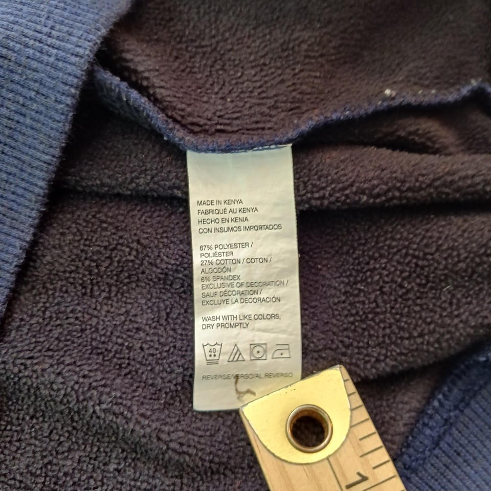 IZOD Advantage Performance Stretch 1/4 Zip Men's Pullover Blue Sweatshirt Sz LT Item image 6