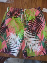 Palm Leaves Boys Size 10-12 Husky Swim Shorts-Brand New-SHIPS N 24 HOURS - £15.53 GBP