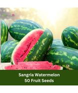50 Sangria Watermelon Seeds – Juicy, Deep Red Flesh, Ultra-Sweet – High ... - $16.39 CAD