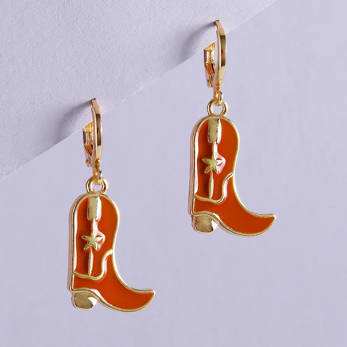 LUNA CHIAO Women Fashion Jewelry Enameled Boots Earring - Y2K boy Ear - £50.34 GBP