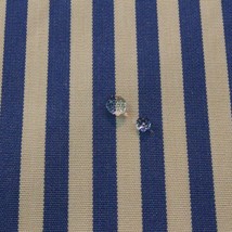 Ballard Design Sunbrella Robins Stripe Azure Blue Outdoor Fabric 1.5 Yards 54&quot;W - £20.11 GBP