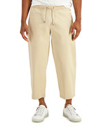 International Concepts Men&#39;s Wide-Leg Twill Pants in Sand Linen Beige-XS - $46.72 CAD