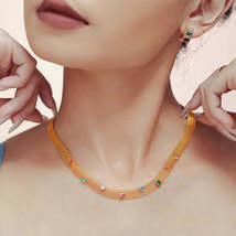 Titanium Steel Zircon Necklace - $18.44