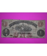 1862 Virginia Treasury Note One 1 Dollar Guaranteed Authentic Paper Mone... - $34.99