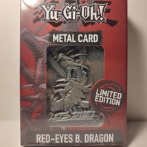 Yugioh Red Eyes Black Dragon Metal Ingot Card Limited Edition Official Konami - £26.99 GBP