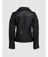 Nuova giacca in pelle da donna Cappotto slim fit da motociclista in vera... - £71.30 GBP