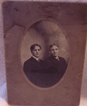 Portrait Of Two Respectable Brothers 1910s - £4.71 GBP