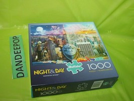 Buffalo Night &amp; Day Manhattan Skyline 1000 Piece Puzzle 11846 - £15.52 GBP