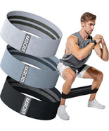 3Pcs Set Fabric Resistance Bands Men Workout Women Booty Legs Glutes Exe... - $55.44 CAD