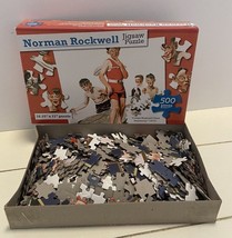 Norman Rockwell Cousin Reginald Goes Swimming 1917 500 Piece Jigsaw Puzzle USA - £7.79 GBP
