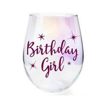 Aurora Stemless Wine Glass - Birthday Girl - £29.29 GBP