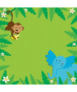 Scrapbook Paper 3D Jungle Animals 12 X 12 Inches - $16.18