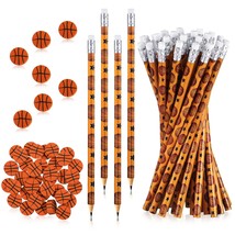 36 Pcs Sports Pencils And 36 Pcs Sports Ball Erasers Fun Wooden Pencils ... - £22.30 GBP