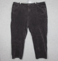 Denim &amp; Co Women&#39;s Corduroy Pants Straight Leg Size 26W QVC - £12.70 GBP