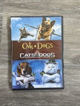 2 PG spy comedy movies: Cats &amp; Dogs 1&amp;2 Revenge Kitty Galore, new 2-disc DVD set - $6.88