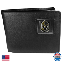 NHL Siskiyou Vegas Golden Knights Leather Bi-Fold Wallet - Official Team... - $33.85