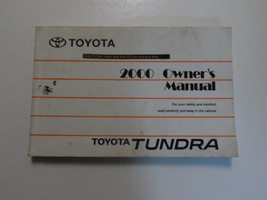2000 Toyota Tundra Truck Owners Manual Factory Oem Book 00 Dealership X - $70.69