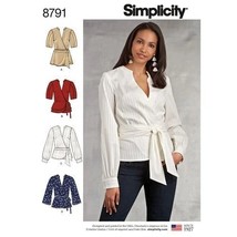 Simplicity Sewing Pattern 8791 Misses Wrap Top Size 16-24 - £7.18 GBP