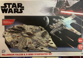 Disney Star Wars Millennium Falcon &amp; X-Wing Starfighter Set Paper Model Kit. - £34.93 GBP