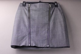 The Kooples Double Zipper Skirt Gray Size 8  1150 - £20.96 GBP