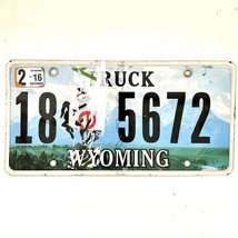 2016 United States Wyoming Crook County Truck License Plate 18 5672 - £11.79 GBP