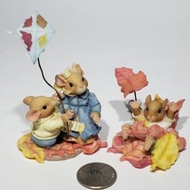 Lot of 2 Priscilla&#39;s Mouse Tales 1998 Figurines 360422 Friendship 360457 Enesco - £14.86 GBP