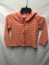 Gymboree Sz 6 Orange two Tone Snap up Jacket shirt long sleeve CUTE - $6.93