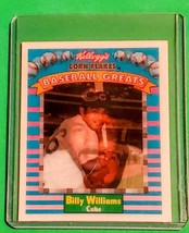 Mlb Billy Williams Chicago Cubs 1991 Kellogg&#39;s Corn Flakes Baseball Greatsvg - £1.06 GBP