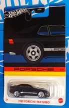 Hot Wheels 2024 PORSCHE Series 3/6 1989 Porsche 944 Turbo Black w/ S5s - £6.41 GBP