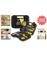 Ergonomic 9-Piece Hand Tool Kit with Blow Molded Storage for Home Essent... - $573.57 MXN
