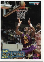 Basketball Card- Karl Malone 1993-94 Fleer #211 Utah Jazz - £1.03 GBP