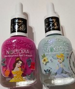 Nailtopia Nail Polish Disney 100 Belle &amp; Cinderella Limited Ed Lot Of 2 - €8,69 EUR
