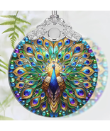 2025 Stained Glass Peacock Ornament – Unique Christmas Tree Hanging Gift - $20.30