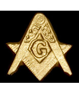 Freemason Masonic Lodge Symbol sculpture plaque Gold Finish - $19.79