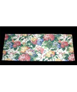 VTG? Waverly Shabby Floral Hydrangeas Blouson or Straight 78&quot; x 16&quot; Vala... - $27.99