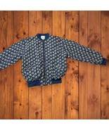 NWOT Vtg 80s 90s Nautical Sailboats 100% Silk California Sz S Full Zip J... - $61.54 CAD