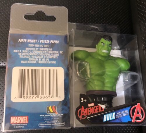 Lot of  2 MARVEL AVENGERS - IRON MAN &amp; Incredible HULK - 3&quot; MINI BUST - $6.85