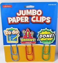 BIG Jumbo Paper Clips Bookmark Learning Home School Supplies Teacher 4.5" long - £3.10 GBP