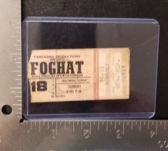 FOGHAT - VINTAGE JUNE 18, 1978 HOLLYWOOD, FLORIDA CONCERT TICKET STUB - £11.00 GBP