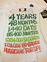 Women&#39;s Juniors College University My U White Tshirt Medium Soft Cotton ... - $130.77 MXN