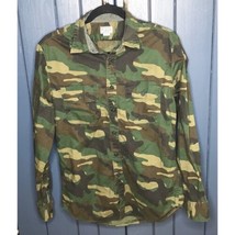 Mens J Crew Button Down Camouflage Shirt Size Small Camo Chest Pockets - £11.65 GBP