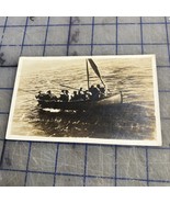 Vtg Picture Postcard 1910s Survivors Picked Up At Sea Life Boat Sailor U... - $8.09