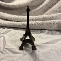 Vtg Paris Eiffel Tower Bronze Statue 4” Souvenir Desk Decor Olympics France - $12.99