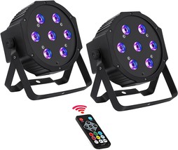 2 Pack Par Lights, Yeesite 70W 7Leds Rgbw 4 In 1 Stage Lights Sound Acti... - £60.97 GBP