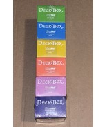 Ultra Pro Set Of 6 Multi Color Deck Boxes Magic Pokemon YuGiOh Card Stor... - $18.80