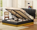 Full Size Platform Bed, Upholstered Platform Bed With Hydraulic Storage ... - $472.99